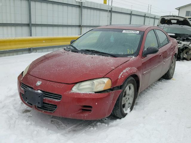 1B3EJ56U71N529140 - 2001 DODGE STRATUS ES RED photo 2