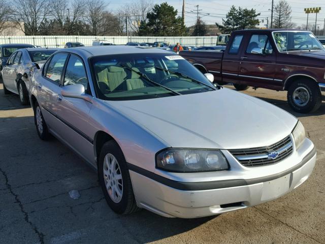 2G1WF52EX29139343 - 2002 CHEVROLET IMPALA SILVER photo 1