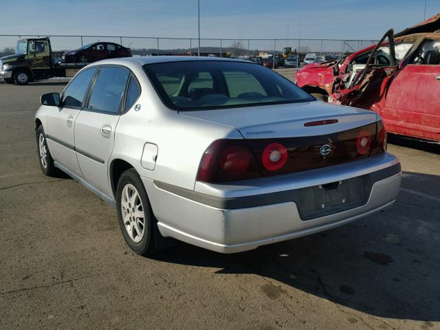 2G1WF52EX29139343 - 2002 CHEVROLET IMPALA SILVER photo 3