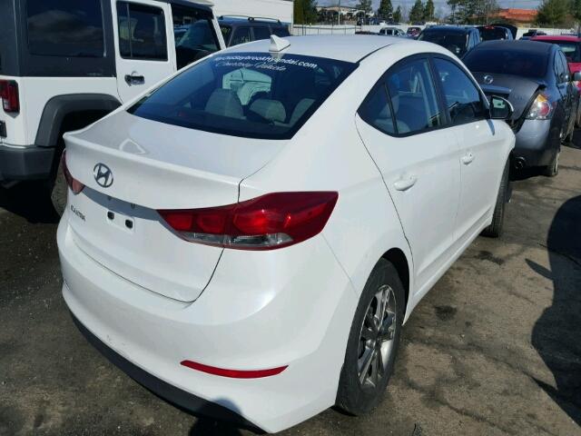 5NPD84LFXHH007490 - 2017 HYUNDAI ELANTRA SE WHITE photo 4