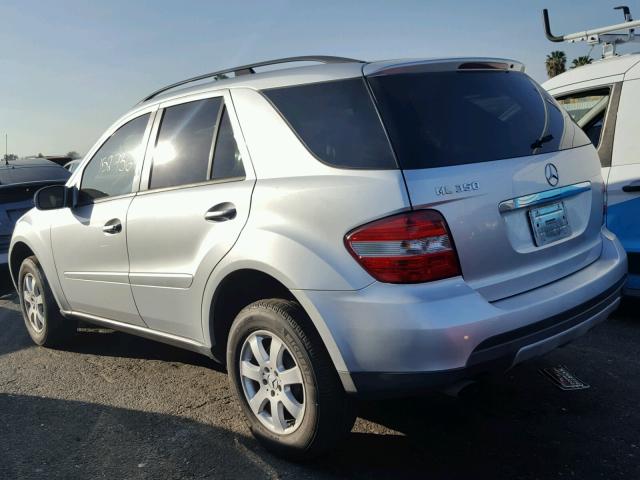 4JGBB86E06A016542 - 2006 MERCEDES-BENZ ML 350 SILVER photo 3