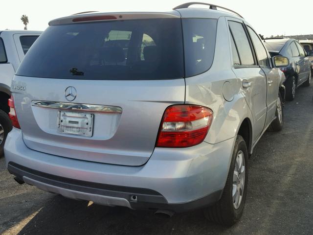 4JGBB86E06A016542 - 2006 MERCEDES-BENZ ML 350 SILVER photo 4