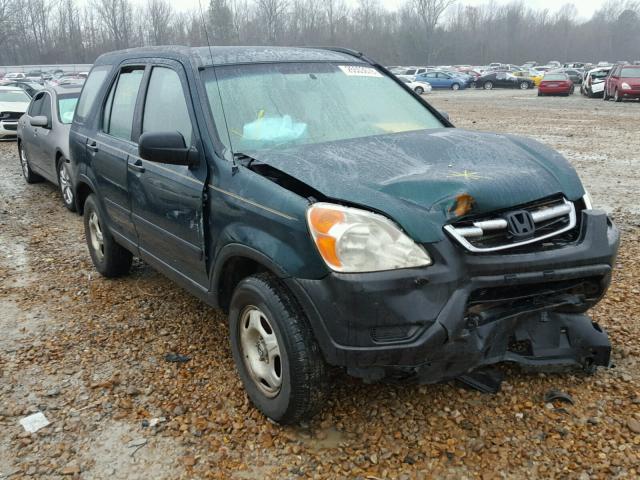 JHLRD68404C013568 - 2004 HONDA CR-V LX GREEN photo 1