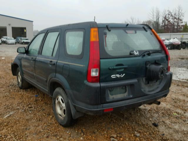 JHLRD68404C013568 - 2004 HONDA CR-V LX GREEN photo 3