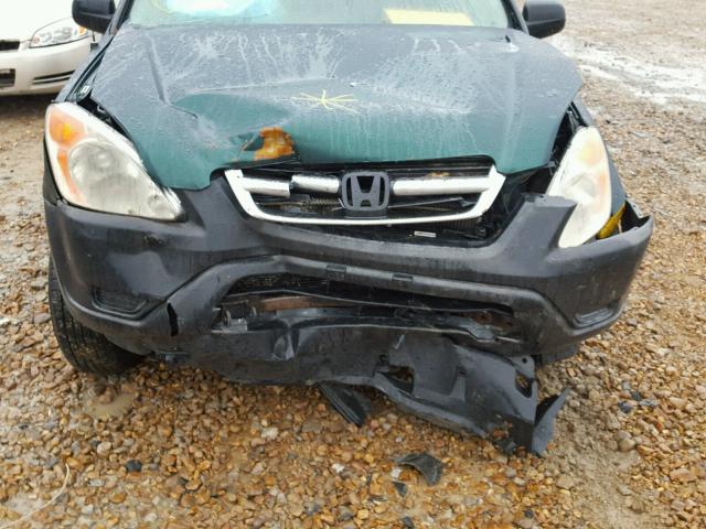 JHLRD68404C013568 - 2004 HONDA CR-V LX GREEN photo 9