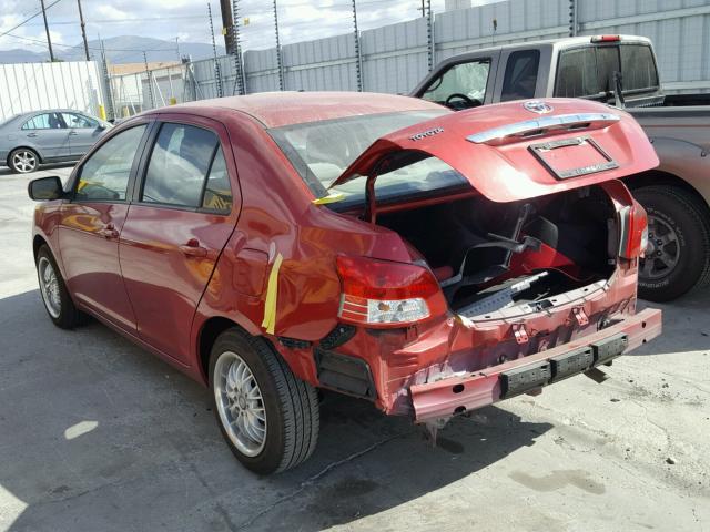 JTDBT903391313260 - 2009 TOYOTA YARIS RED photo 3