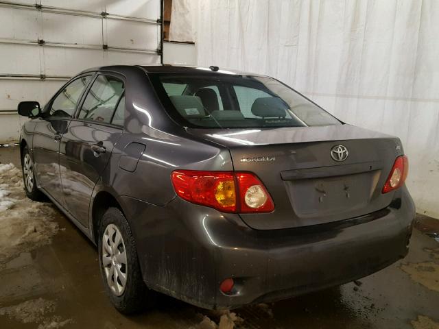 2T1BU4EEXAC306915 - 2010 TOYOTA COROLLA BA CHARCOAL photo 3