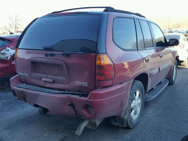 1GKDT13S632215259 - 2003 GMC ENVOY MAROON photo 4