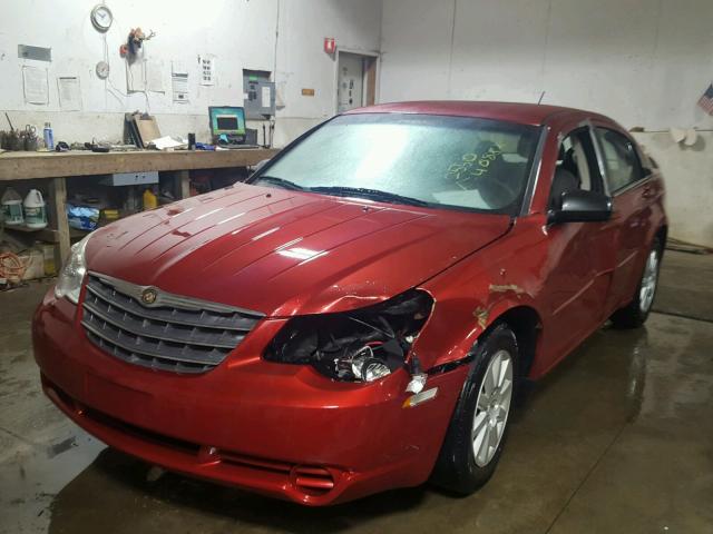 1C3LC46K28N180475 - 2008 CHRYSLER SEBRING LX RED photo 2