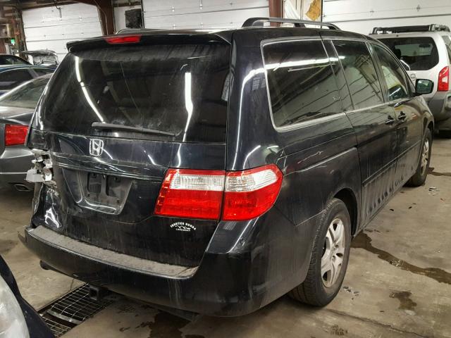 5FNRL38687B109813 - 2007 HONDA ODYSSEY EX BLACK photo 4