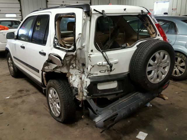 JHLRD78895C062066 - 2005 HONDA CR-V EX WHITE photo 3