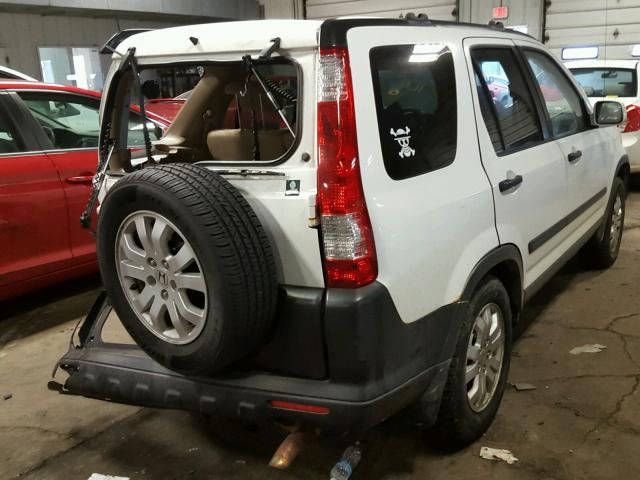 JHLRD78895C062066 - 2005 HONDA CR-V EX WHITE photo 4