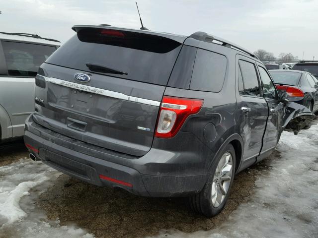 1FM5K8F81FGB88034 - 2015 FORD EXPLORER L GRAY photo 4