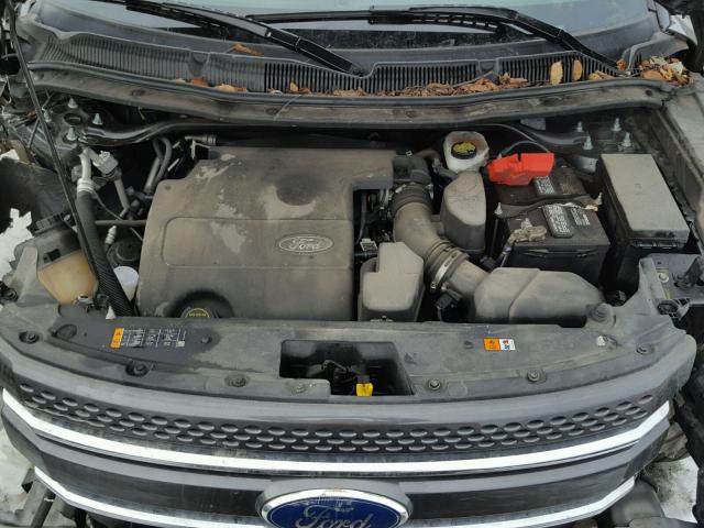 1FM5K8F81FGB88034 - 2015 FORD EXPLORER L GRAY photo 7