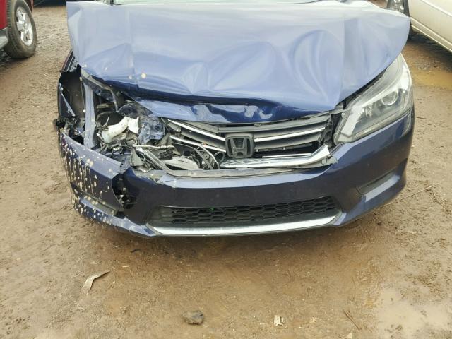 1HGCR2F38EA166799 - 2014 HONDA ACCORD LX BLUE photo 7