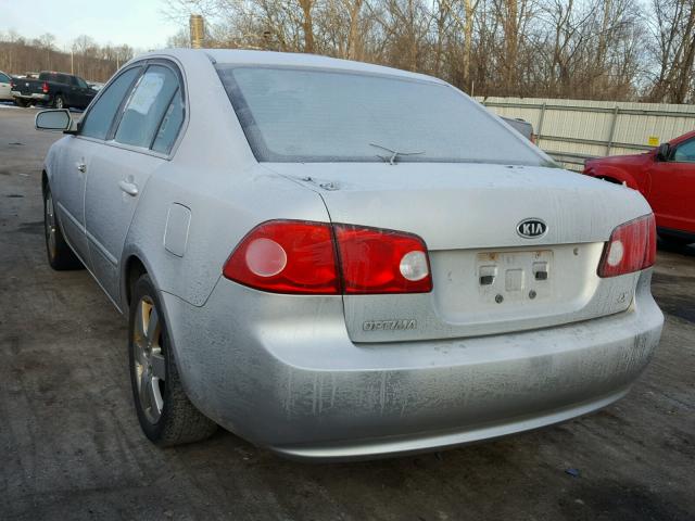 KNAGE123075115561 - 2007 KIA OPTIMA LX SILVER photo 3