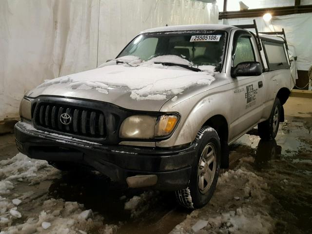 5TENL42N93Z178684 - 2003 TOYOTA TACOMA SILVER photo 2