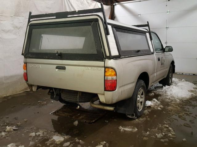 5TENL42N93Z178684 - 2003 TOYOTA TACOMA SILVER photo 4