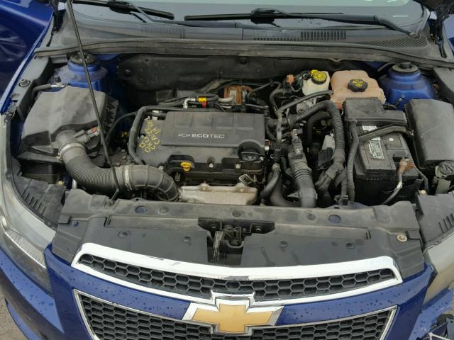 1G1PF5SC3C7113673 - 2012 CHEVROLET CRUZE LT BLUE photo 7