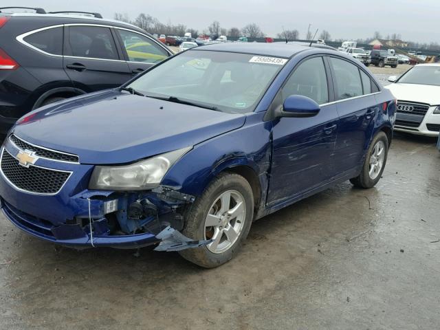 1G1PF5SC3C7113673 - 2012 CHEVROLET CRUZE LT BLUE photo 9