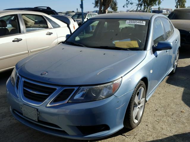 YS3FB46Y381109267 - 2008 SAAB 9-3 2.0T BLUE photo 2