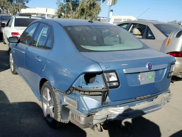 YS3FB46Y381109267 - 2008 SAAB 9-3 2.0T BLUE photo 3