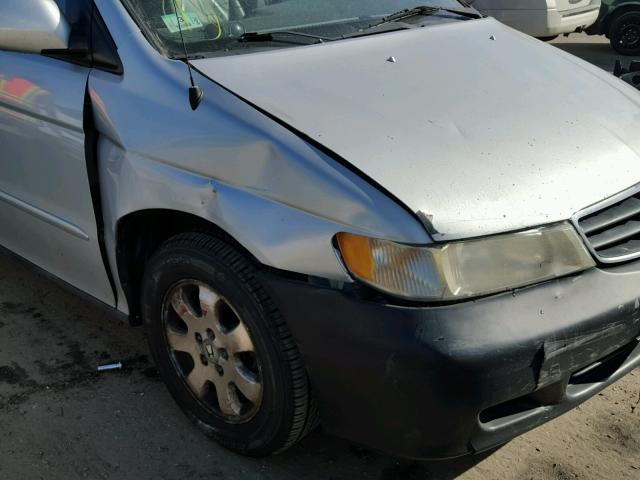 5FNRL18773B062393 - 2003 HONDA ODYSSEY EX GRAY photo 9