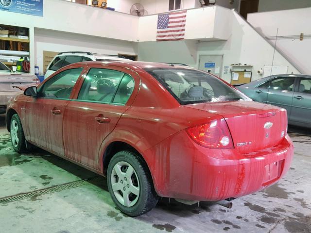 1G1AL58F887162133 - 2008 CHEVROLET COBALT LT RED photo 3