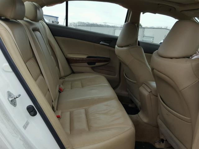 1HGCP36808A005794 - 2008 HONDA ACCORD EXL WHITE photo 6