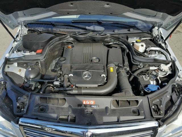 WDDGF4HB5CA625315 - 2012 MERCEDES-BENZ C 250 SILVER photo 7