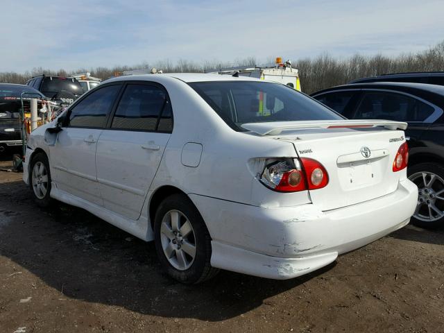 2T1BR30E95C499972 - 2005 TOYOTA COROLLA CE WHITE photo 3