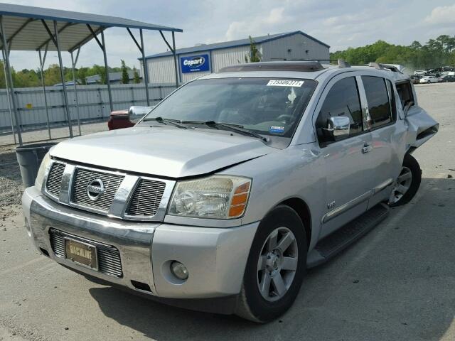 5N1BA08A67N709267 - 2007 NISSAN ARMADA SE SILVER photo 2