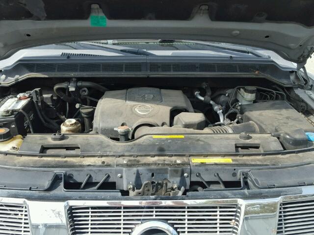 5N1BA08A67N709267 - 2007 NISSAN ARMADA SE SILVER photo 7