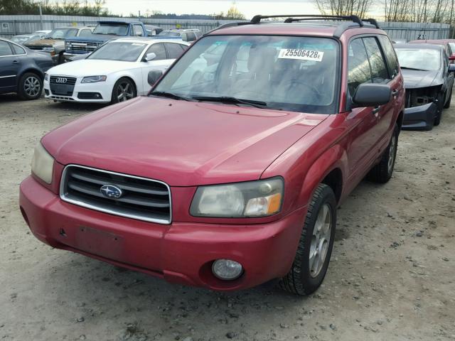 JF1SG65654H737454 - 2004 SUBARU FORESTER 2 RED photo 2