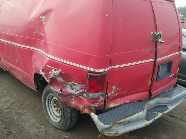 1FTFE24Y9SHA77820 - 1995 FORD ECONOLINE RED photo 9