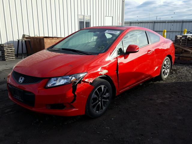 2HGFG3B81DH515716 - 2013 HONDA CIVIC EX RED photo 2