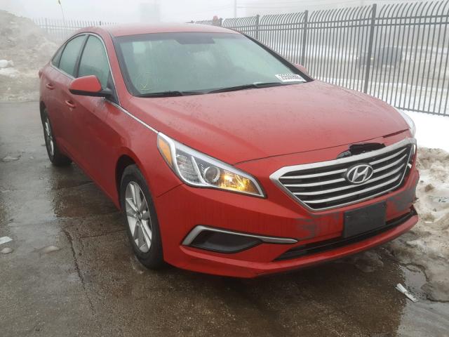 5NPE24AF9HH486834 - 2017 HYUNDAI SONATA SE RED photo 1