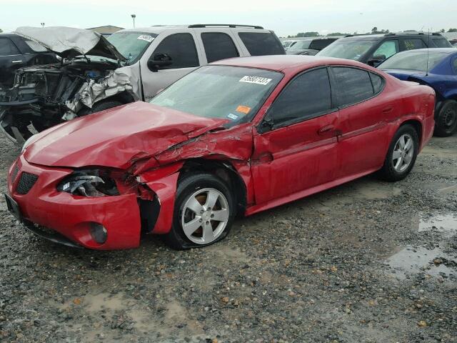 2G2WP552781133226 - 2008 PONTIAC GRAND PRIX RED photo 2