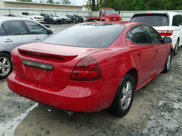 2G2WP552781133226 - 2008 PONTIAC GRAND PRIX RED photo 4