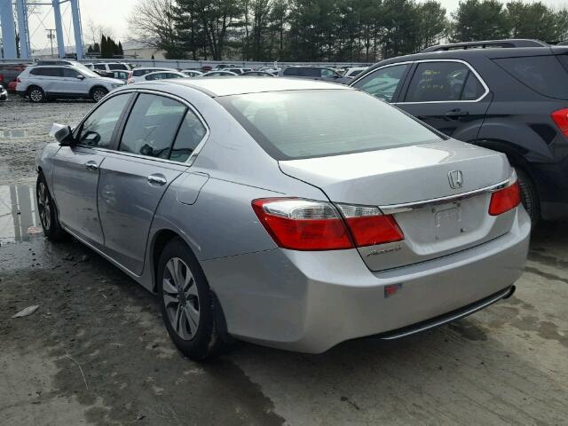 1HGCR2F30EA115460 - 2014 HONDA ACCORD LX SILVER photo 3