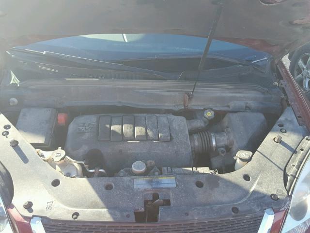 1GKLRMED8AJ269708 - 2010 GMC ACADIA SLT მუქწითელი ფოტო 7