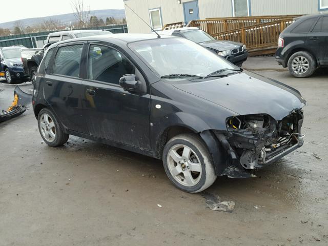 KL1TD66677B726525 - 2007 CHEVROLET AVEO BASE Siyah fotoğraf 1