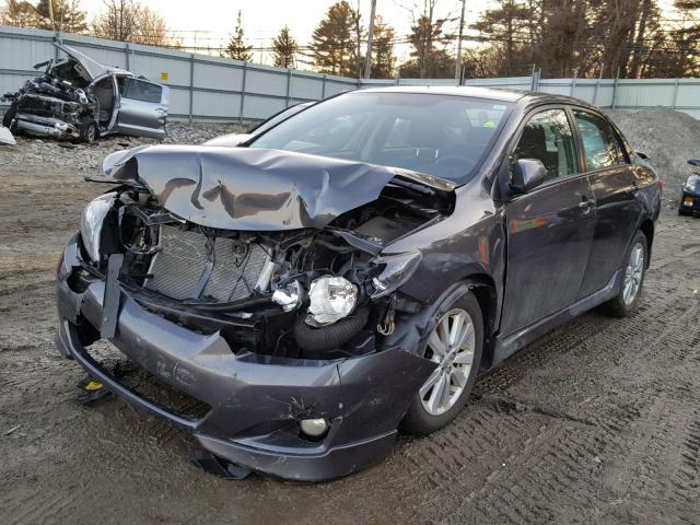 2T1BU4EE7AC444542 - 2010 TOYOTA COROLLA BA GRAY photo 2