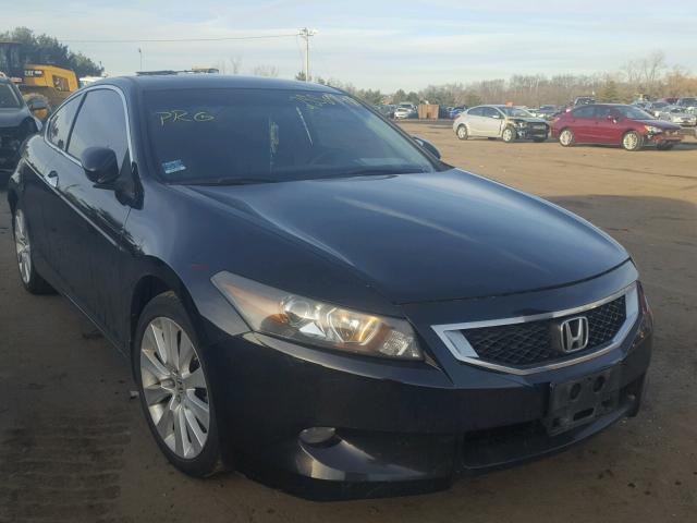 1HGCS22868A017656 - 2008 HONDA ACCORD EXL BLACK photo 1