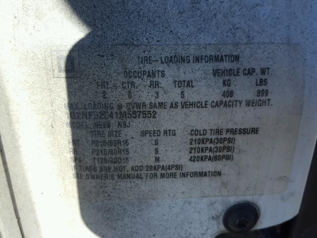 1G2NF52E41M557552 - 2001 PONTIAC GRAND AM S BLACK photo 10