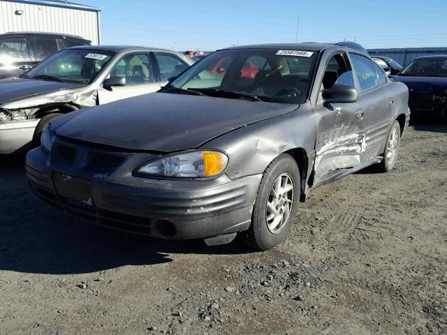 1G2NF52E41M557552 - 2001 PONTIAC GRAND AM S BLACK photo 2