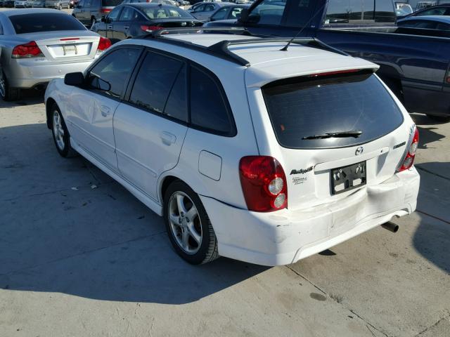 JM1BJ245521492609 - 2002 MAZDA PROTEGE PR WHITE photo 3