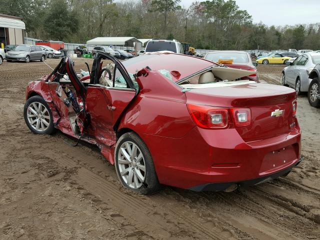 1G11H5SL6EF183399 - 2014 CHEVROLET MALIBU LTZ RED photo 3