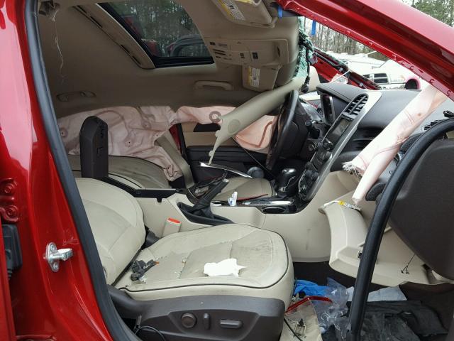 1G11H5SL6EF183399 - 2014 CHEVROLET MALIBU LTZ წითელი ფოტო 5