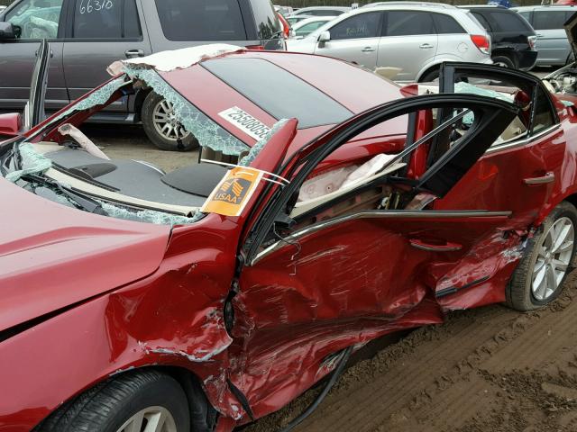 1G11H5SL6EF183399 - 2014 CHEVROLET MALIBU LTZ წითელი ფოტო 9